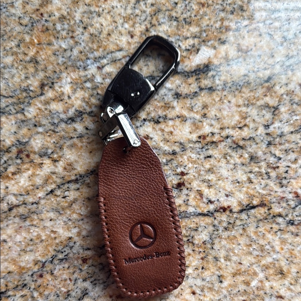 Mercedes-Benz Brown Leather Key Holder Key Chain